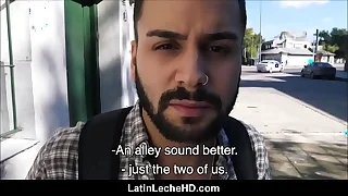 Young Amateur Straight Latino Paid To Fuck Blithe Guy In Alley POV